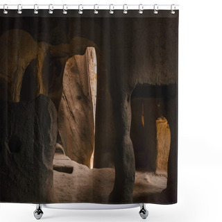 Personality  Scenic View Inside The Cave In Famous Cappadocia, Turkey Shower Curtains
