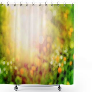 Personality  Flowers Garden Or Park Shower Curtains