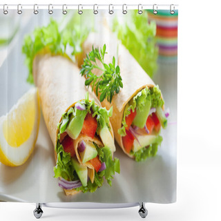 Personality  Tortilla Wraps Shower Curtains