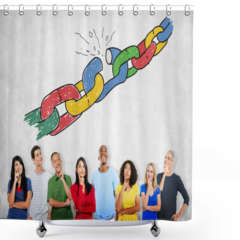 Personality  Thoughtful Diversity People Shower Curtains