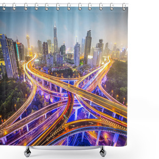 Personality  Shanghai Highways Shower Curtains