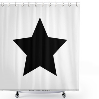 Personality  Star Vector Icon Shower Curtains