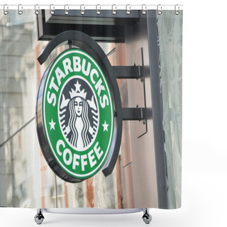 Personality  Starbucks Shower Curtains