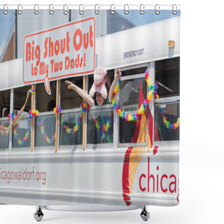 Personality  Gay Parade In Chicago, 2014 Shower Curtains