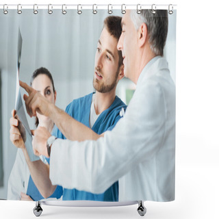 Personality  Medical Team Examining Patient's X-ray Shower Curtains