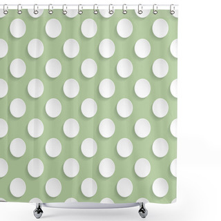 Personality  Tileable Stylish Background Design With Dots Shower Curtains