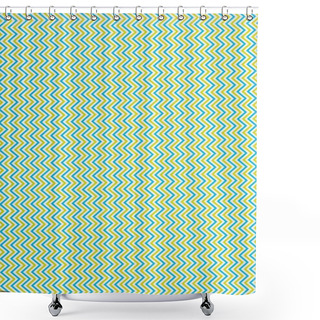 Personality  Colored Vertical Narrow Zigzag Lines Background  Shower Curtains
