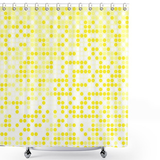 Personality  Light Yellow Pixel Background Shower Curtains