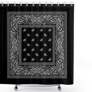 Personality  Bandana-2 (Black) Shower Curtains