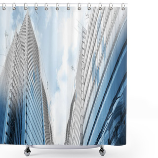 Personality  Project Of Modern Buildings Shower Curtains