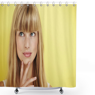 Personality  Gorgeous Young Woman Shower Curtains