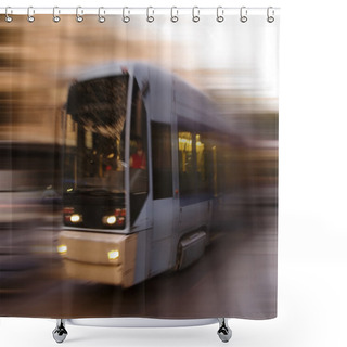 Personality  Abstract Tram Shower Curtains