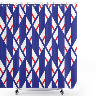 Personality  Seamless Geometric Striped Pattern Background Shower Curtains