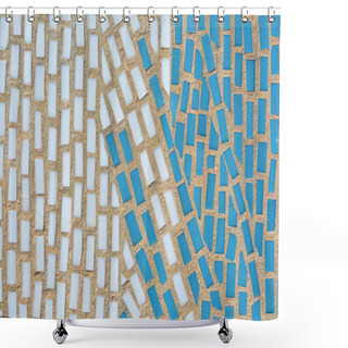 Personality  Detail Of A Mosaic Shower Curtains