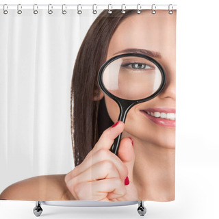 Personality  Magnifying Glass Shower Curtains
