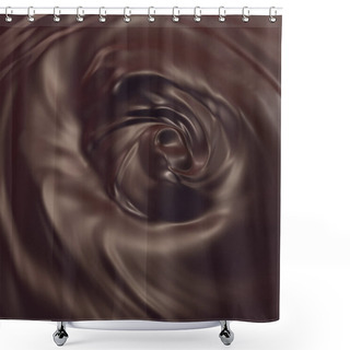 Personality  Chocolate Swirl Background Shower Curtains
