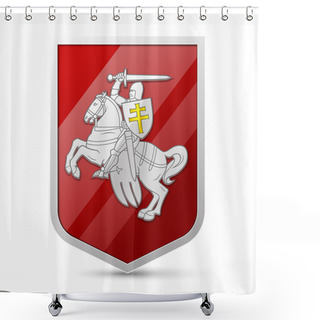 Personality  Coat Of Arms Belarus Shower Curtains