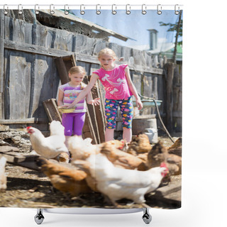 Personality  Children Fed Chickens Shower Curtains