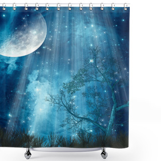 Personality  Fantasy Landscape Shower Curtains