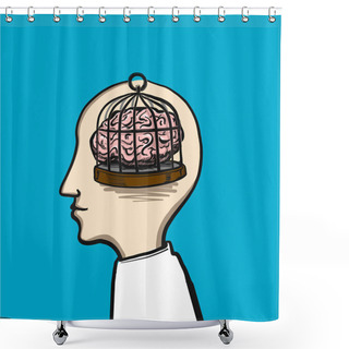 Personality  Untangling The Confusion In The Brain  Shower Curtains