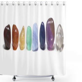 Personality  Chakra Healing Crystals Shower Curtains