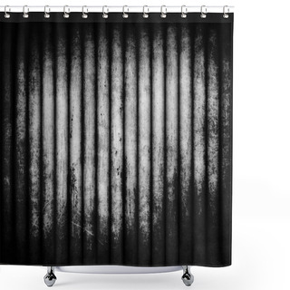 Personality  Black And White Grunge Texture Shower Curtains