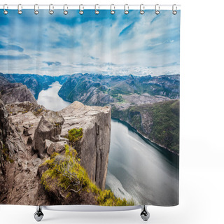 Personality  Preikestolen Or Prekestolen Shower Curtains