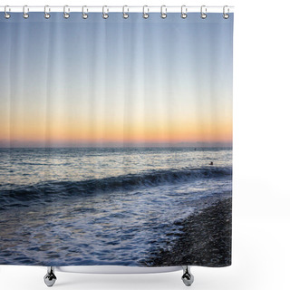 Personality  Twilight Of The Black Sea. Adler Sochi. High Quality Photo Shower Curtains