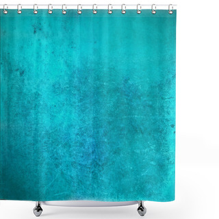 Personality  Grunge Vintage Turquoise Background Shower Curtains