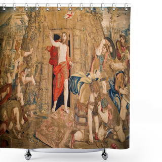 Personality  Tapestry Of The Resurrection Shower Curtains