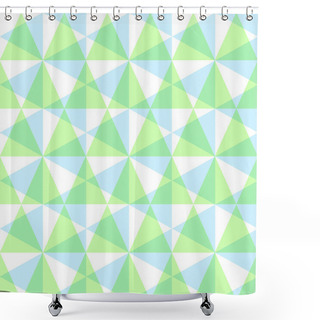 Personality  Ethnic Zigzag Pattern In Retro Colors Shower Curtains