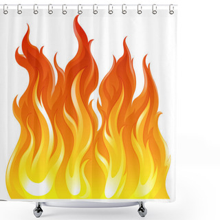 Personality  A Fire Shower Curtains