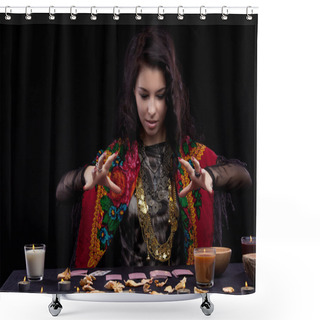 Personality  Portrait Of Fortune-teller Shower Curtains
