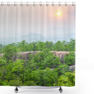 Personality  Popular Travel Destination,dramatic Scenery At Sundown,over Naturally Formed,eroded Valleys,landscape And Natural Beauty.Narrow,steep And Treacherous Pathways,winding Through Epic Countryside. Shower Curtains