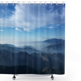 Personality  California Mountains. Shower Curtains