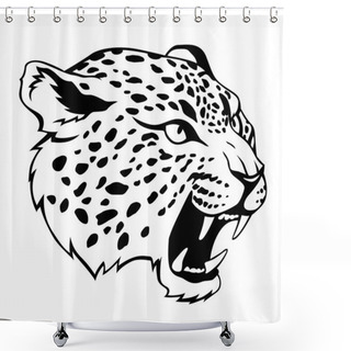 Personality  Jaguar Shower Curtains