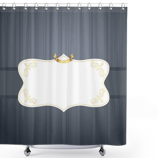 Personality  Vector Vintage Frame,   Vector Illustration  Shower Curtains