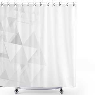 Personality  Vector Background Abstract Polygon Triangle. Shower Curtains