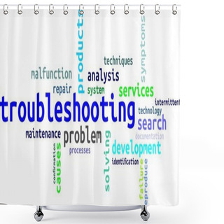 Personality  Word Cloud - Troubleshooting Shower Curtains