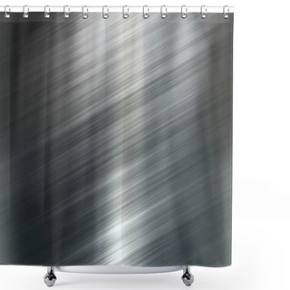Personality  Brushed Metal Shower Curtains