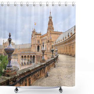 Personality  Spain Square Shower Curtains