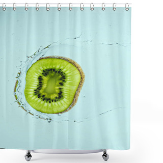 Personality  Kiwi Slice In Water  Shower Curtains