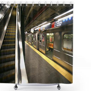 Personality  New York Subway, Times Square Station Shower Curtains