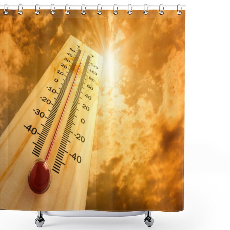 Personality  Thermometer shower curtains