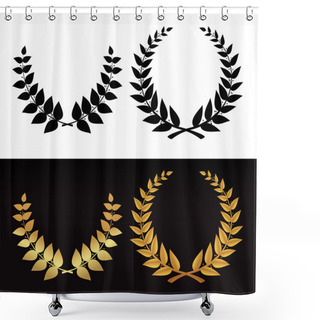 Personality  Set Wreath Shower Curtains