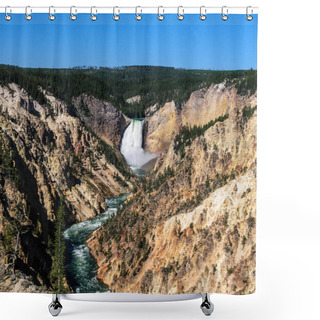 Personality  Lower Falls Of The Yellowstone Shower Curtains