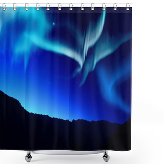 Personality  Northern Lights In Alaska Shower Curtains