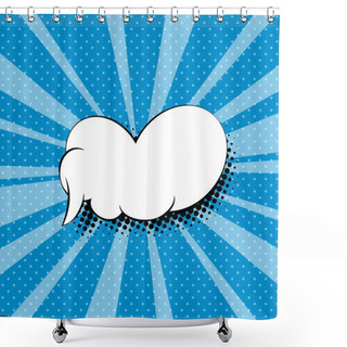 Personality  Speech Bubble In The Sixties Style Shower Curtains