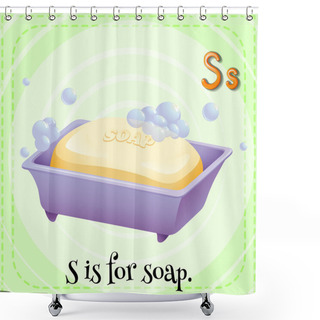 Personality  A Letter S For Soap Shower Curtains