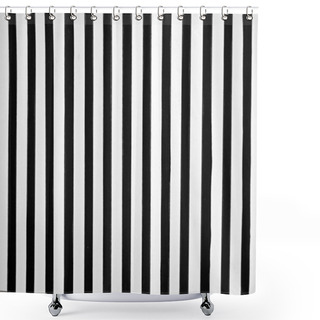 Personality  Black And White Stripes Shower Curtains